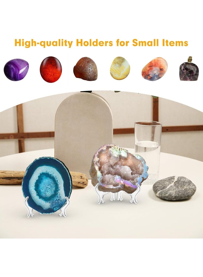 ChicAbode 18 حزمة 3 بوصة أكريليك لوحة الوقوف، عرض البطاقة الوقوف، حاملي لوحة للعرض، الوقوف البطاقة، واضح حاملي لوحة البلاستيك، حامل الصورة الوقوف، للبطاقات الرياضية، الصورة، الصورة - Image 5